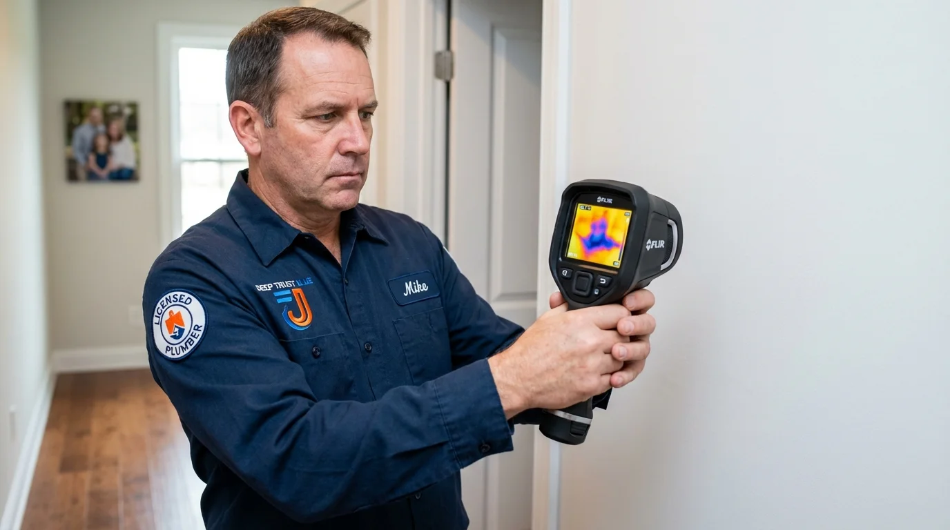 Thermal imaging leak detection by Johns Plumbing LLC in Checotah